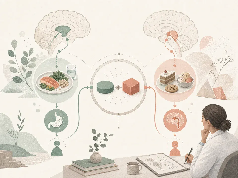Two medicine pathways converge on appetite and food-reward signalling